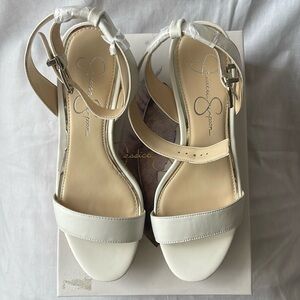 Jessica Simpson Maylra Wedge, Color-Bright White